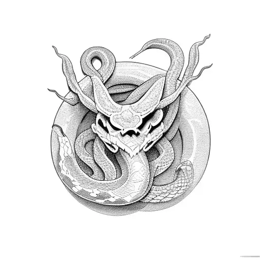 Raised Hand Killing A Snake