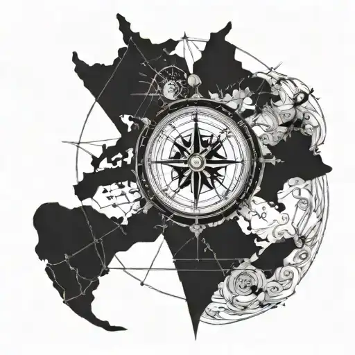 Ship Compass Map