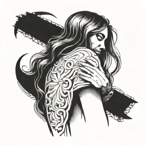 Jesus Behind The Girl's Back