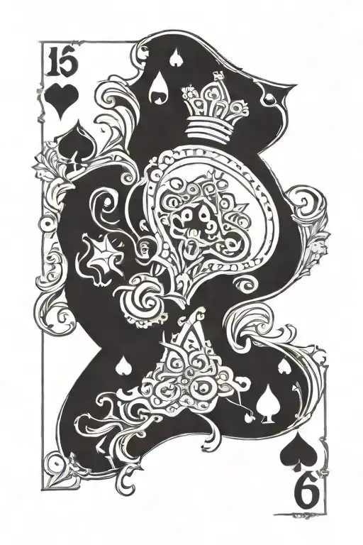 Two Of Spades And Six Of Spades Playing Card