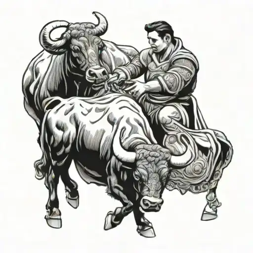 Matador And Bull