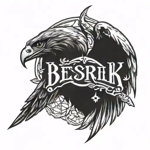 Band Of The Hawk And Brand Of Sacrifice Logo Black Tattoo From Berserk