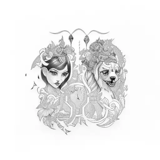 A Tattoo Design Incorporating The Names Of Your Daughters Tessa And Tizzi And Your Wife Patito