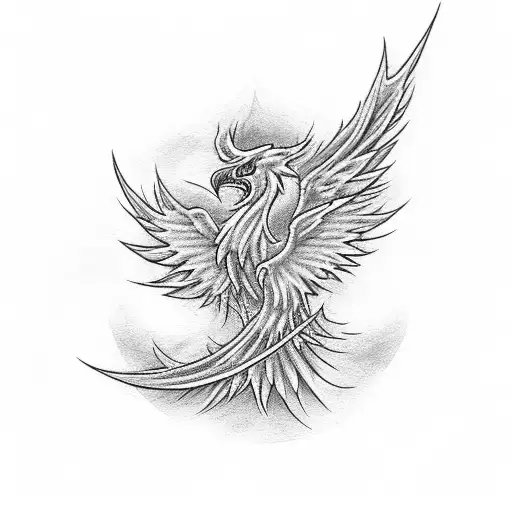 Phoenix Rising Flames