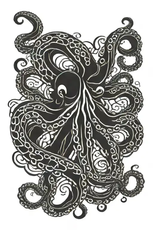 Octopus Hawaiian Hook Intertwined