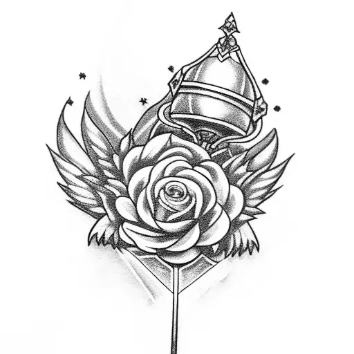 Master Sword With Flower And Navi