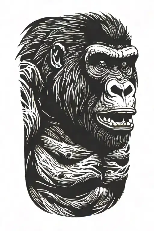 Gorilla In Rage