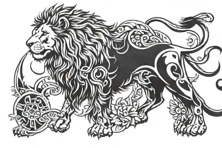 Lion And Name Stief