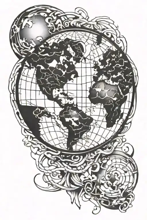 Square Earth Globe