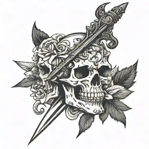 Dagger Througe Skull