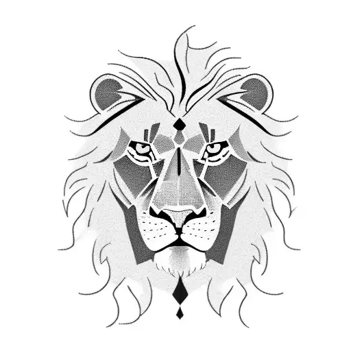 A Majestic Lion Overlooking A Golf Course With Motivational Quotes Incorporated Into The Design