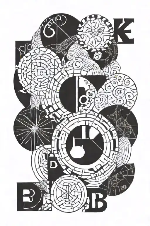 Circle Made Of Letters