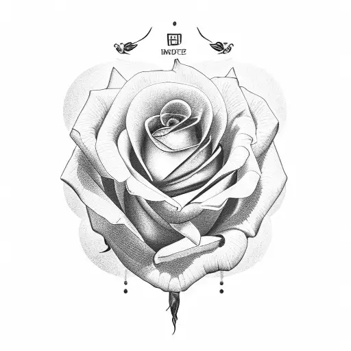 Rose With The Stem That Says Epilepsy And A Medical Id Number