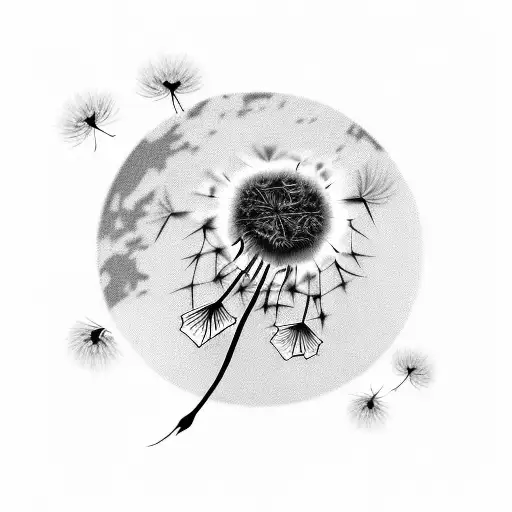 Moon With Dandelion