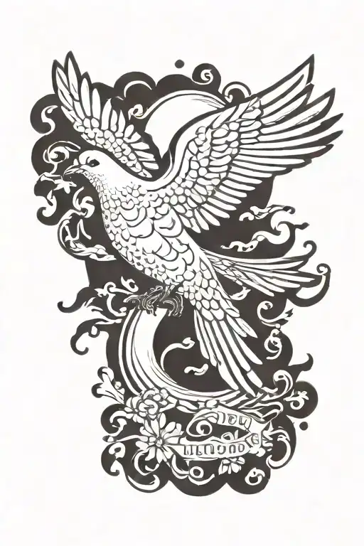 Dove Flying The Year 1953 Rip Quote