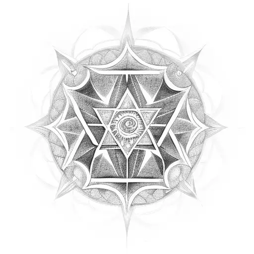 Circle Mandala Star Of David