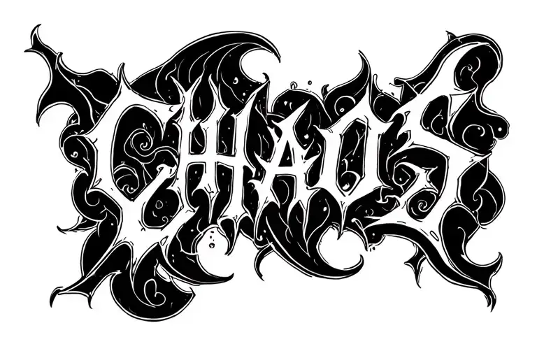 I Want To Tattoo The Word Chaos