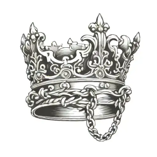 Crown With A Chain Wrapped