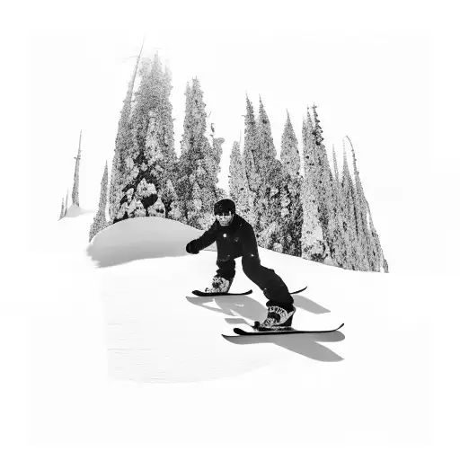 A Heartwarming Scene Of A Father And Daughter Snowboarding Together In The Mountains