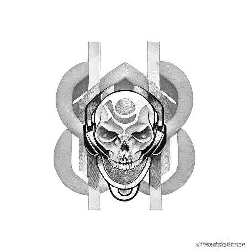 Combine Elements Of Strength Training And Music In A Tattoo Design