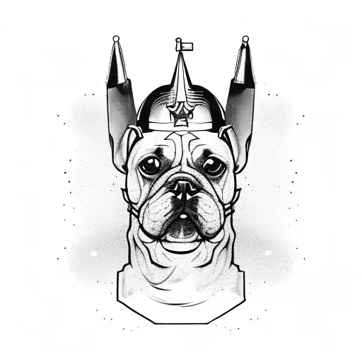 A Dog Wearing A Military Helmet And Holding A Baseball Bat