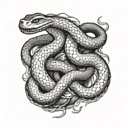 Hydra Snake 8 Heads Wrapped