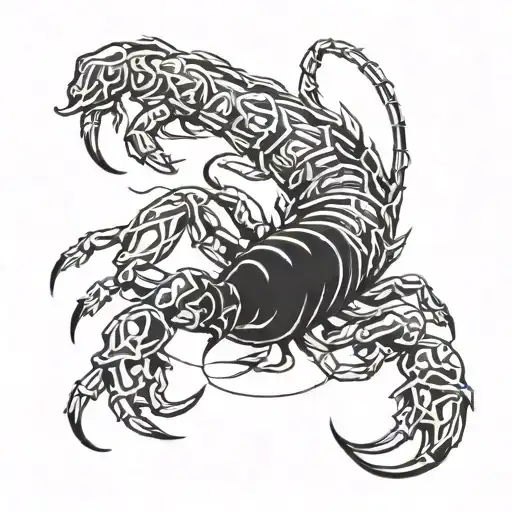 Scorpion With Barbed Wire Tail