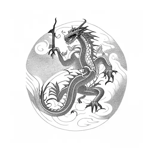 A Dragon That Killed Someone And Ate His Heart