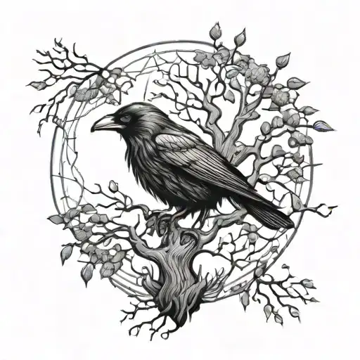Living Tree Mystic Raven
