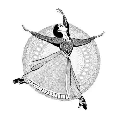 A Graceful Dancer In Traditional Mexican Attire