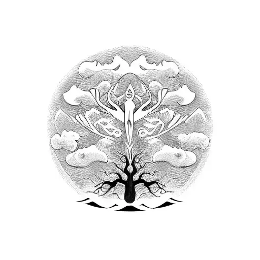 Tree Of Life Up In The Clouds