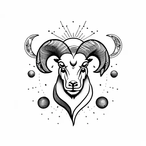 Ram With Sun And Moon