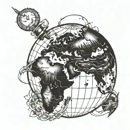 World Globe Symbolizing One Truth And A Lie