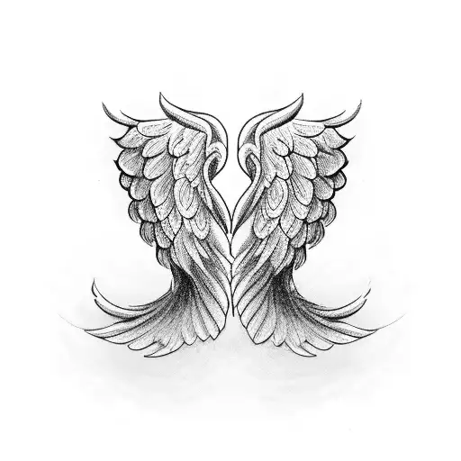 Infinity Sign Angel Wings