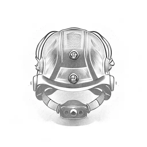 Firefighter Helmet With The Number 37