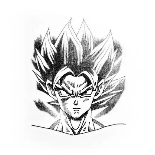 Realistic Portrait Of Goku From Dragon Ball