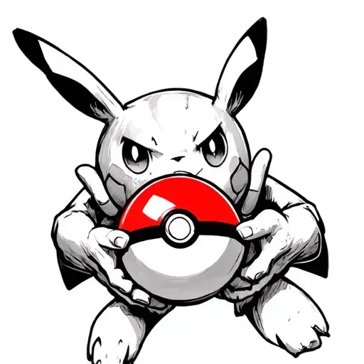 Atlas Holding A Pokeball