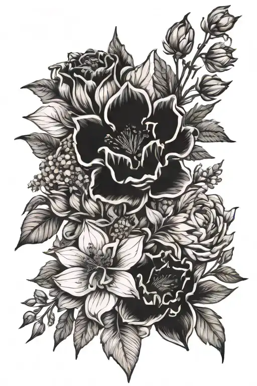 Birth Flower Bouquet