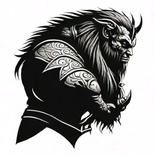 Berserker Warrior Blue Eyes