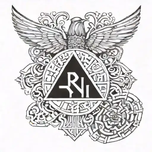 Rammstein Logo On The Word Zeit