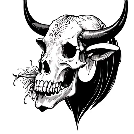 Skull Bull Head