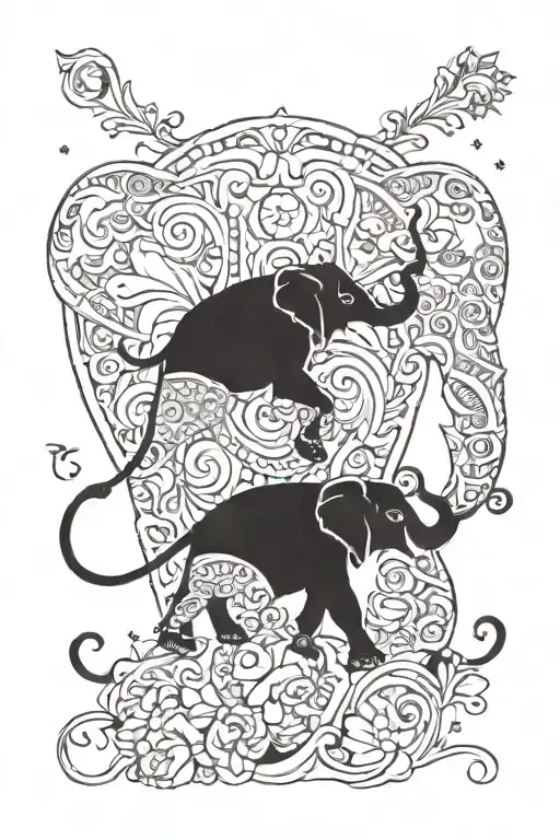 Elephant And Dog
