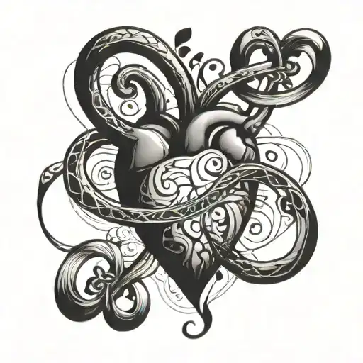 Heart And Infinity Symbol Made