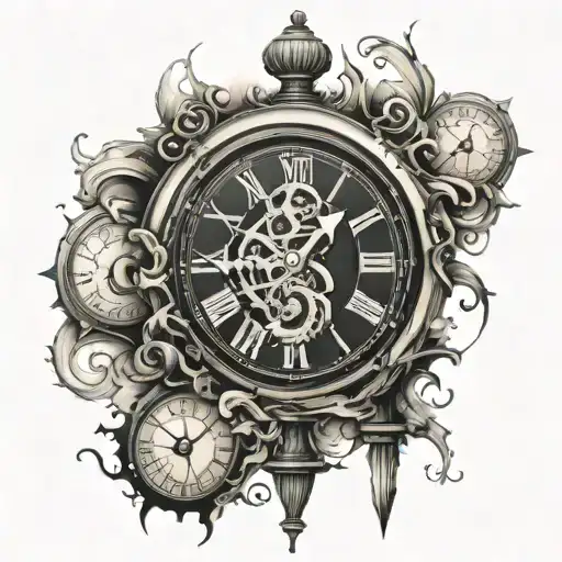 Broken Clock With The Words Tempus Edax Rerum