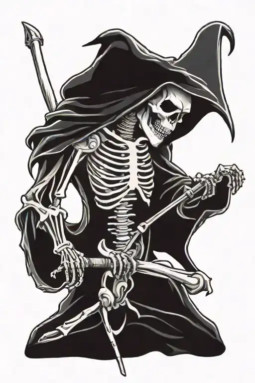 Grim Reaper But Bender As The Skeleton