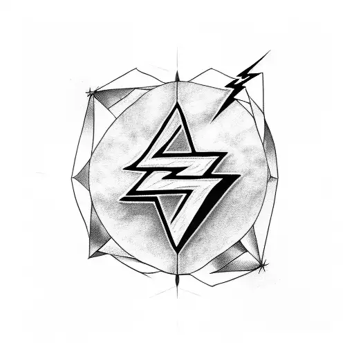 Simple Number 11 With Lightning Bolt Symbol Between The 1S