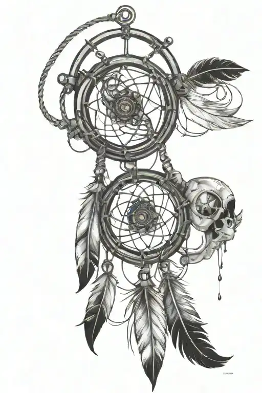 A Dream Catcher Made Out Of Sports Car Parts