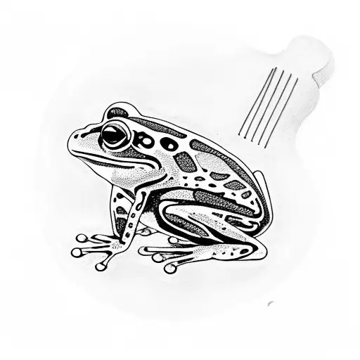 Frog With Guitar