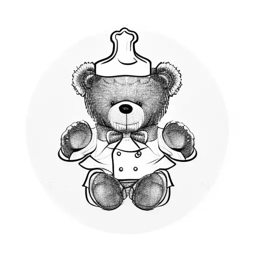 Teddy Bear Wearing Chef Jackets
