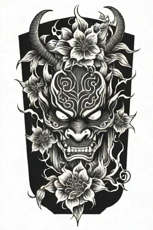 Oni With Flowers